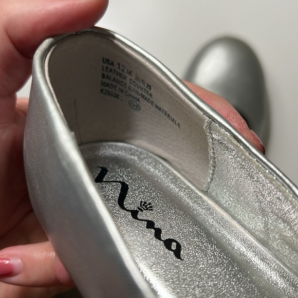 Silver Mary Janes - Picture 3 of 5